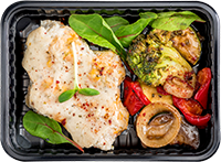 Індичка в вершовому соусі з овочами гриль від GastroChef